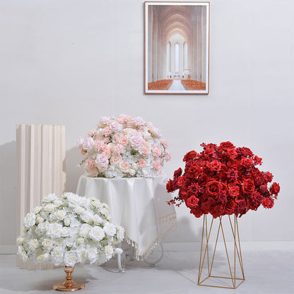 A8112  Rose Hydrangea Table Centerpiece Floral Ball Wedding Table Deor