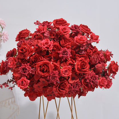 A8112  Rose Hydrangea Table Centerpiece Floral Ball Wedding Table Deor