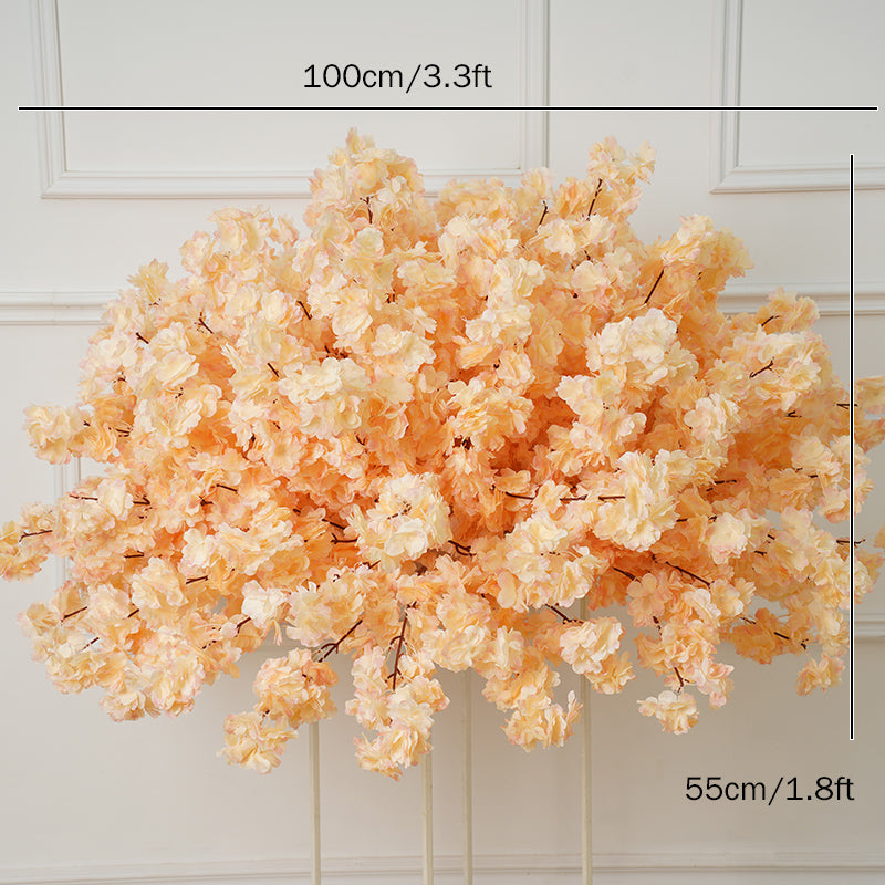 60/80/100cm White Cherry Blossom Rose Wedding Table Centerpiece Flower Ball A031 A7454