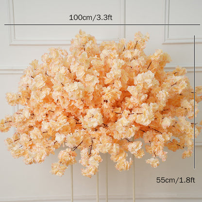 60/80/100cm White Cherry Blossom Rose Wedding Table Centerpiece Flower Ball A031 A7454