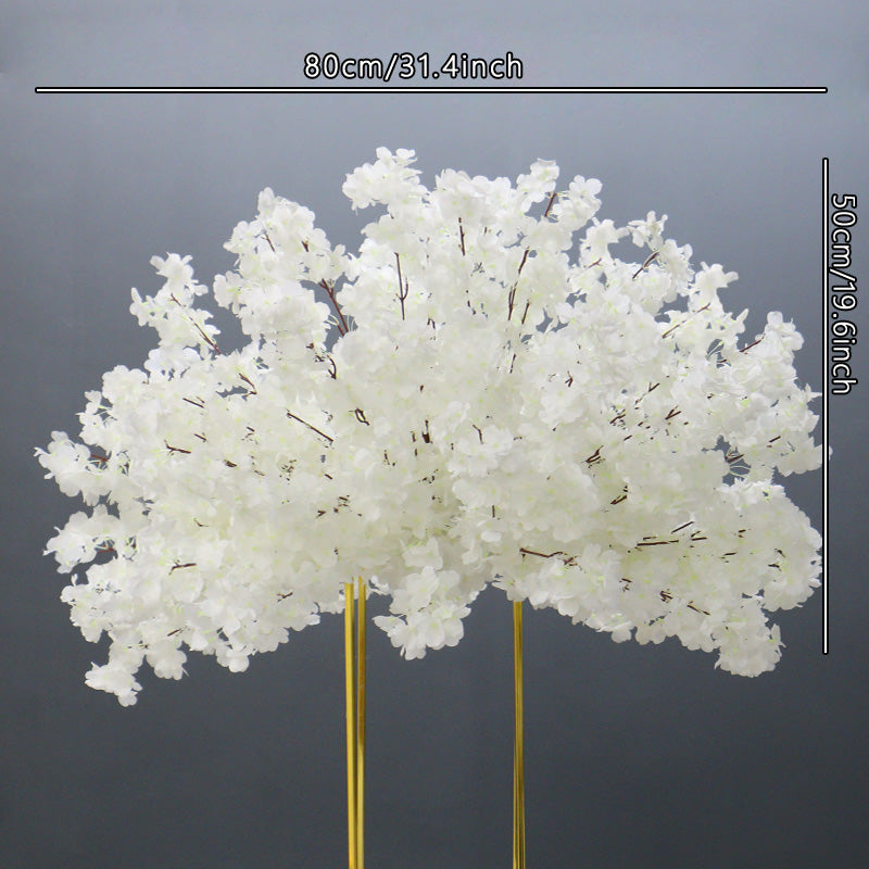 60/80/100cm White Cherry Blossom Rose Wedding Table Centerpiece Flower Ball A031 A7454