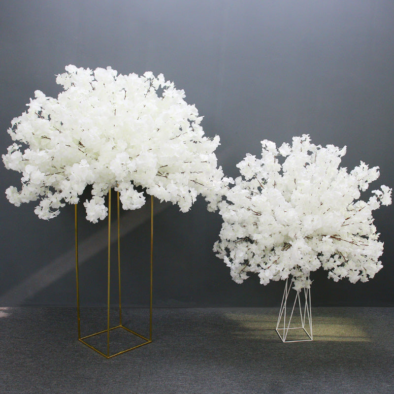 60/80/100cm White Cherry Blossom Rose Wedding Table Centerpiece Flower Ball A031 A7454