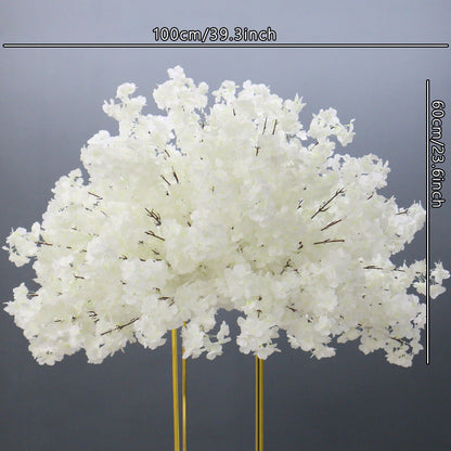 60/80/100cm White Cherry Blossom Rose Wedding Table Centerpiece Flower Ball A031 A7454